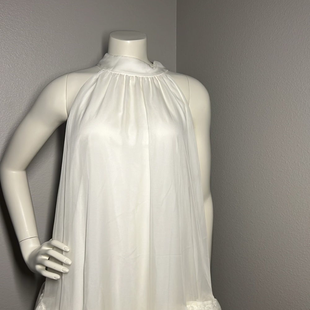 Alice + Olivia New Elegant White Ruffle Dress Size Small $149 OBO - Picture 5 of 10